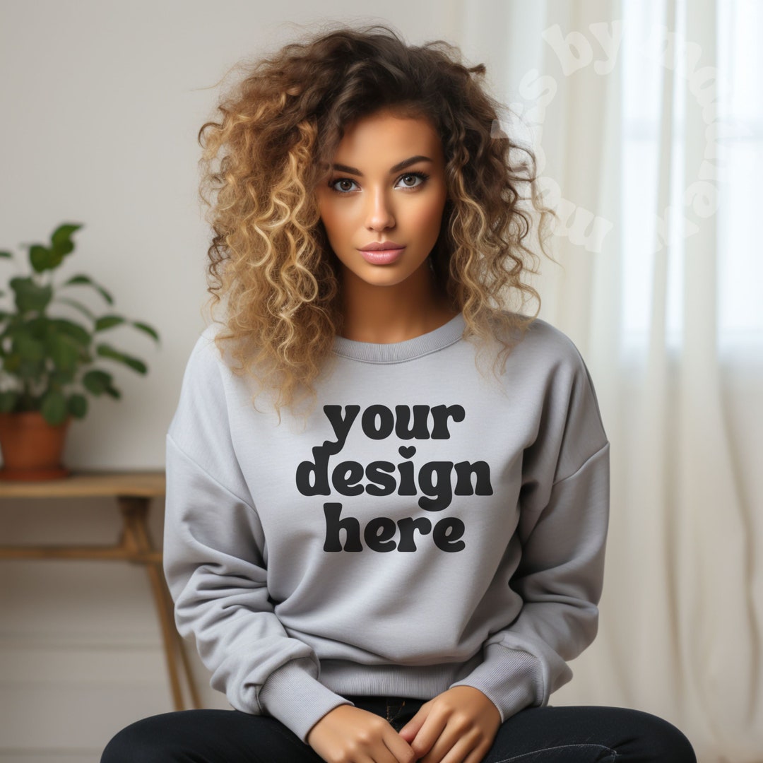 Gildan 18000 Mockup Gildan Sport Grey Sweatshirt Mockup - Etsy