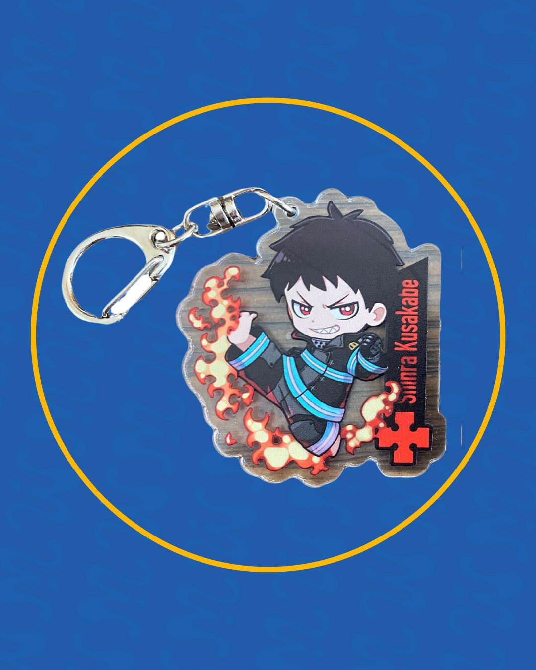 DraggmePartty Fire Force Anime Cute Acrylic Keychain (Free Combination) 