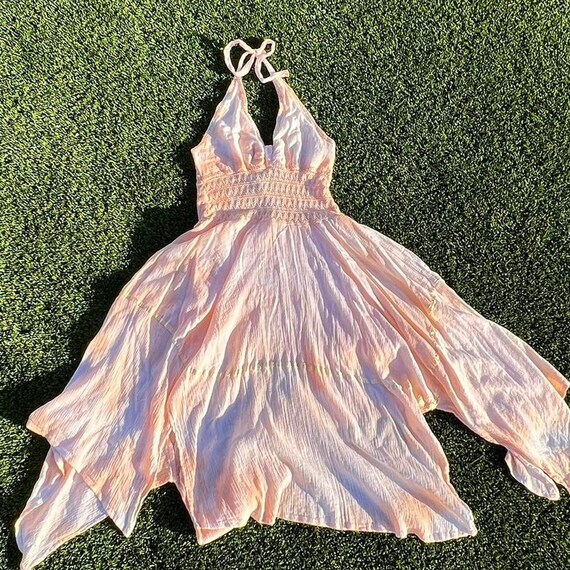 FAYRA OLD PINK HALTER DRESS main image 1