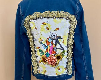 Upcycled Girls Size 10/12 NBC Denim Jacket