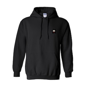 Embroidered Pixel Ninji | Unisex Comfy Hoodies | Handcrafted Pixel Apparel | Unique Embroidery Gifts
