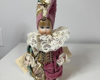 2003 Porcelain Doll Ornament 5'' Handcrafted Collectible, New, DG