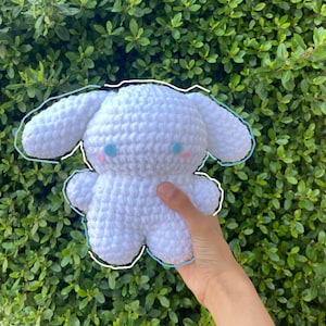 Crochet Cinamoroll Handmade Amigurumi Plush Toy