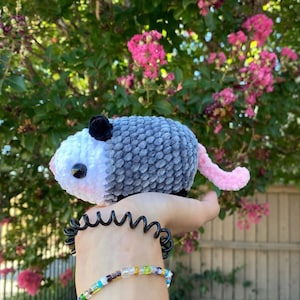Crochet Opossum Handmade Amigurumi Plush Toy