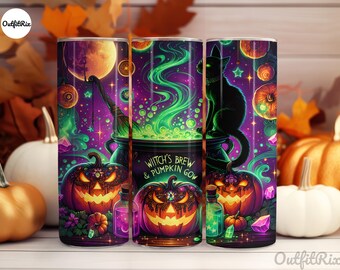 Envoltorio para vaso de Halloween con diseño de calabaza fantasmal (PNG)