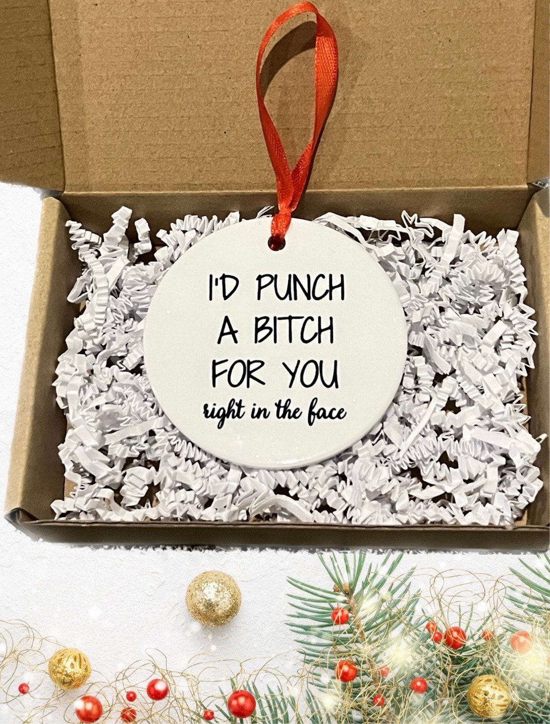 Friend Ornament Funny Christmas Ornament Best Friend Funny Christmas ...