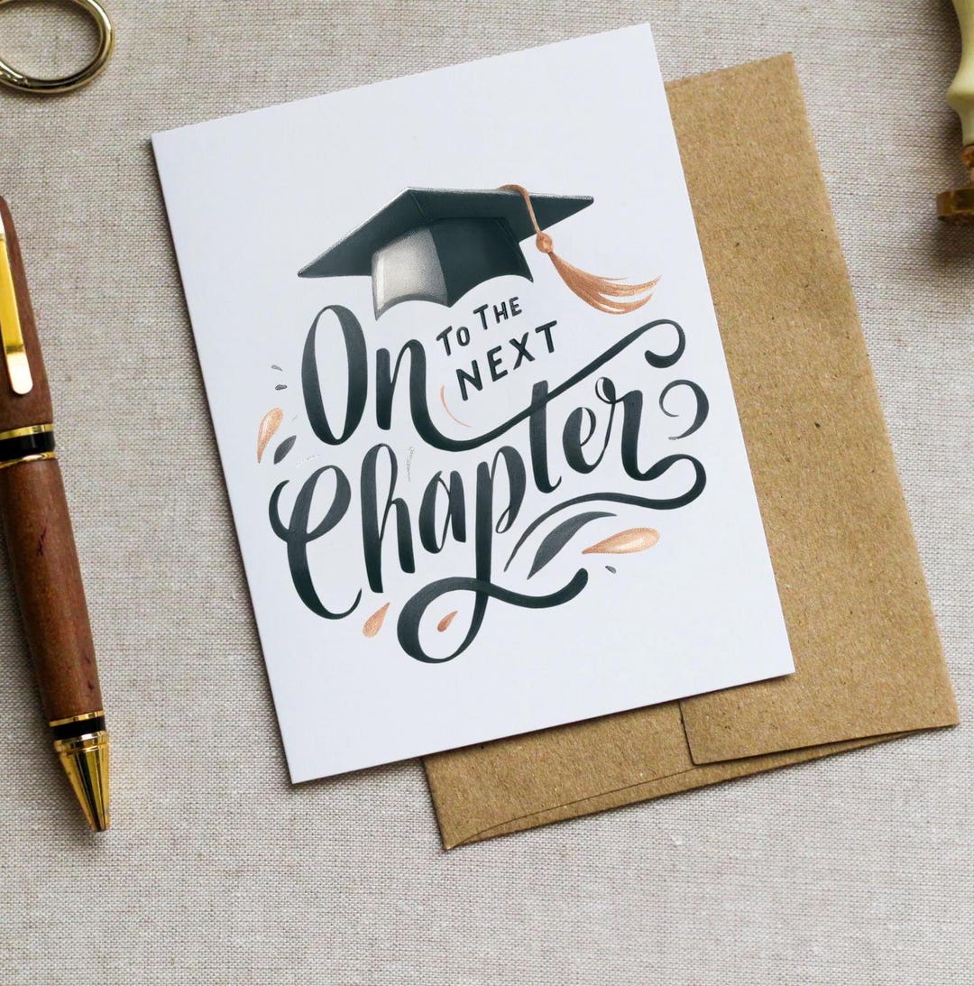 Graduation Card - on to the Next Chapter - Senior - High School ...