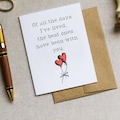 Love Card for Wife Husband - Valentine's Day - Birthday - Wedding Everyday - Anniversary - Girlfriend Boyfriend - Personalized
