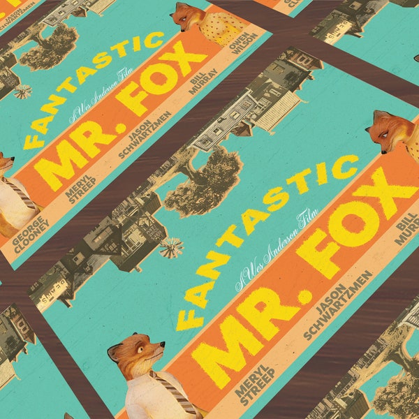 Mr Fox Poster - Etsy