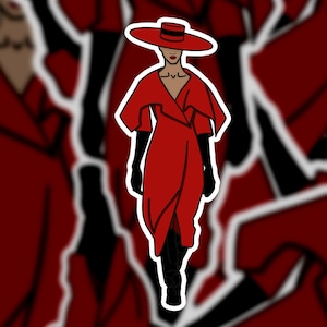 red dress stickers MMIW Missing and Murdered Indigenous Women, Decal Stickers, Red Dress, I am L`nu