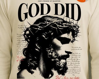 God Did John 3 16 Catholic Shirt, Christian Streetwear, Jesus Design, Religious Graphic Tee, Christian T-shirt SVG And PNG