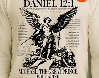 Saint Michael the Archangel T-Shirt: Christian Streetwear (PNG Digital Download)