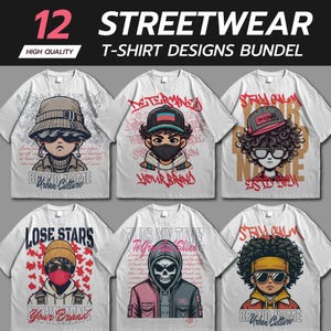Y2k Shirt Designs | Y2k Streetwear | Streetwear-Shirt | Charakter Design | Streetwear | T-Shirt Motive | Y2k Bündel | Y2k Tshirt | DTF | DTG