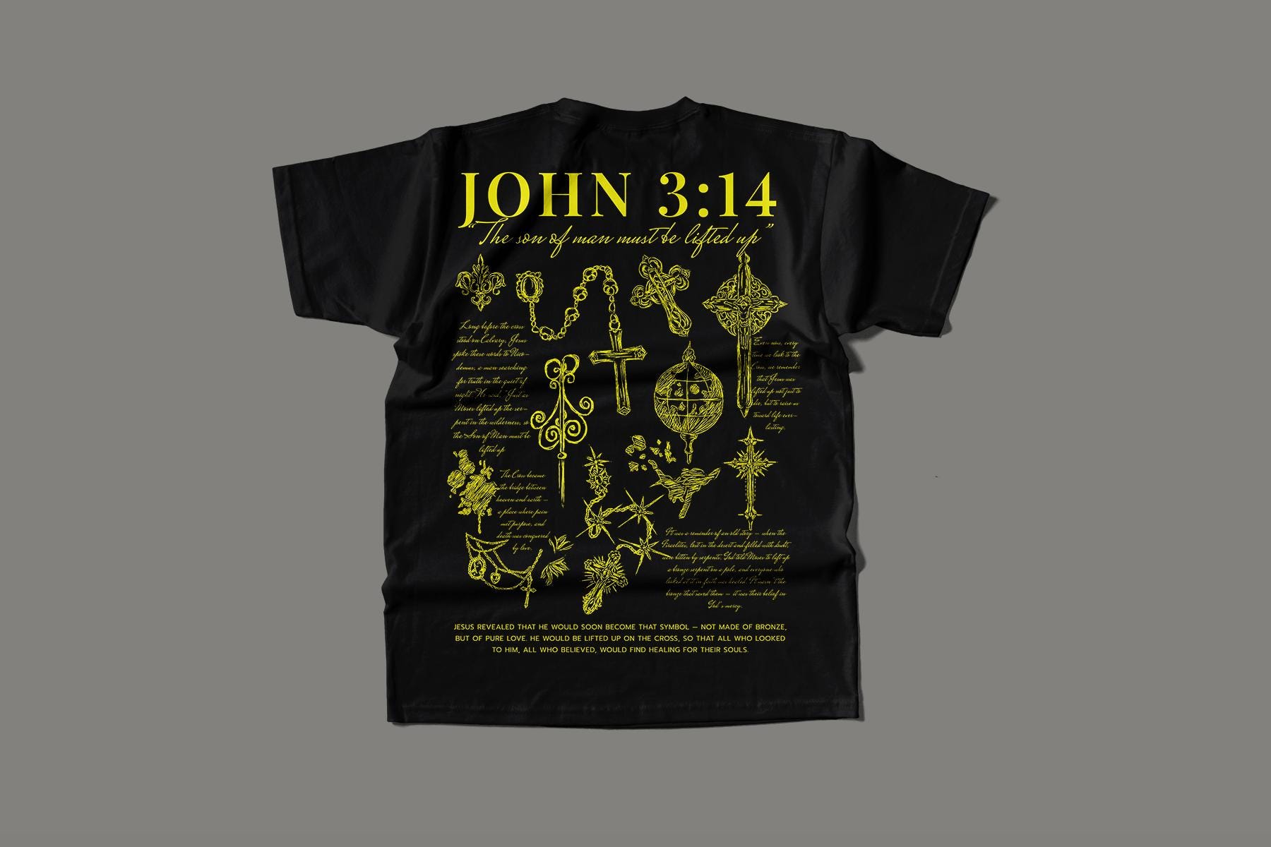 John 3:14 Christian Cross T-shirt (PNG & SVG) - Etsy