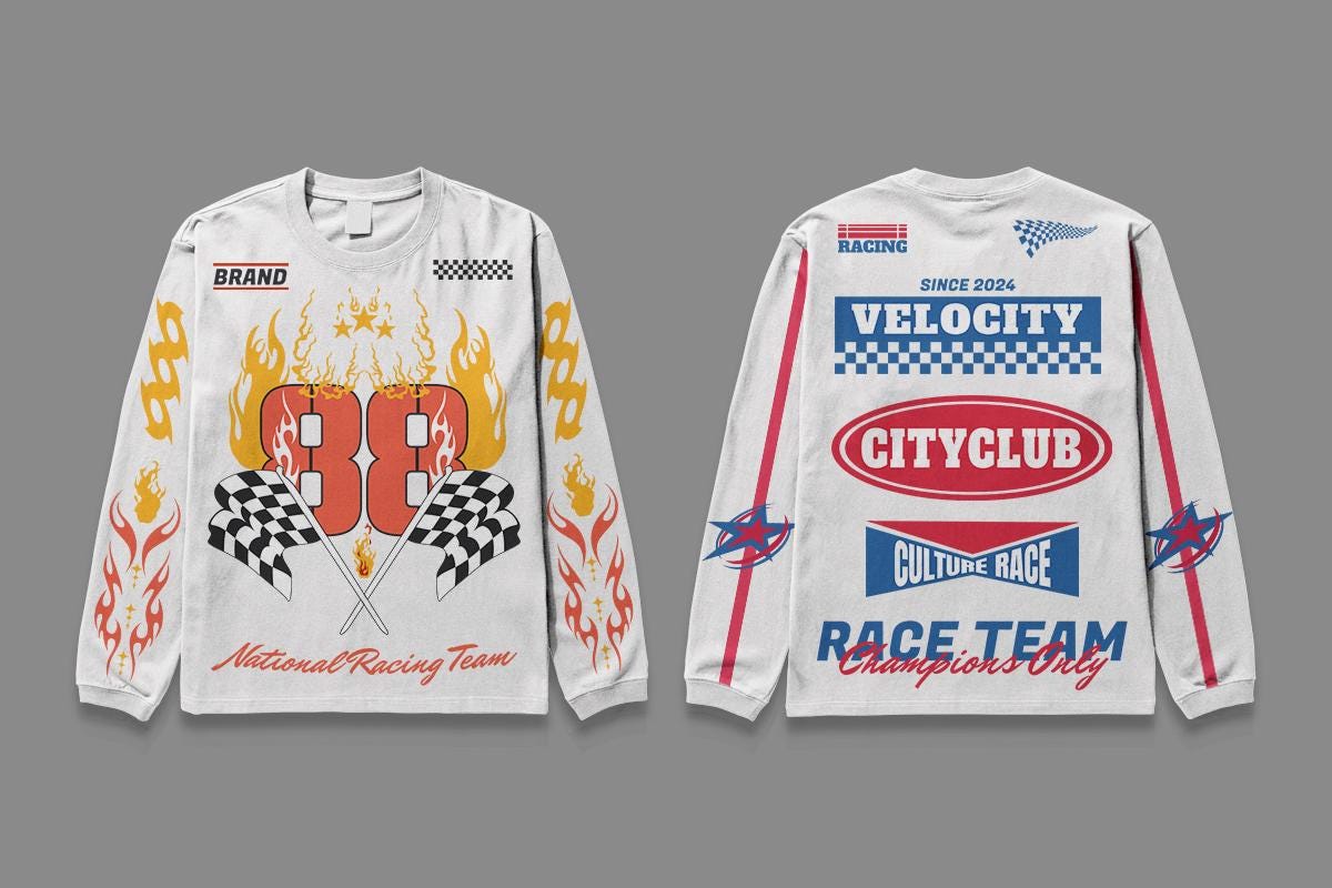 Etsy Racing Designs Racing Team T-shirt Designs Bundle: Motorsport Streetwear (digital ...