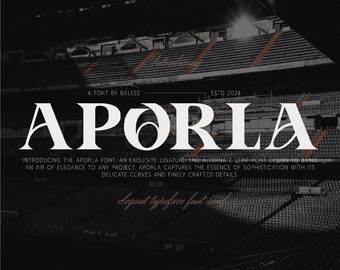 Aporla Serif Font for Modern Brand Logo, Editorial, and Minimalist Design