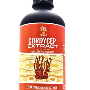 Cordycep Mushroom Dual Extract Tincture Extra Strength 100ml cordyceps sinensis