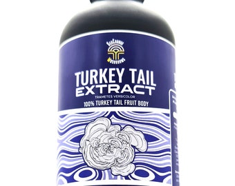 Truthahnschwanzpilz Dual-Extrakt Tinktur Extra Stärke 100ml Trametes versicolor