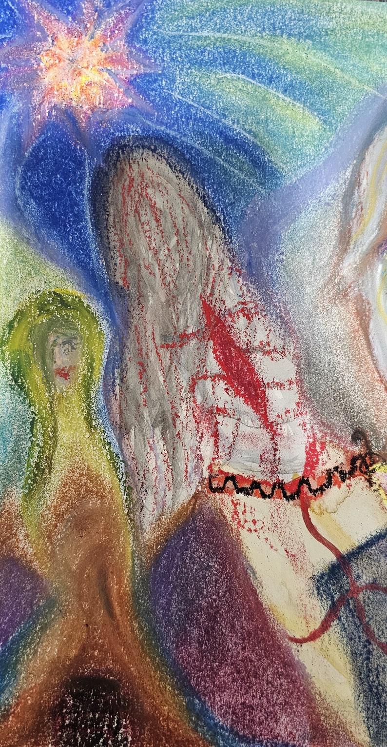 Original Oil Pastel Soft Pastel Watercolor Painting Women's Choices