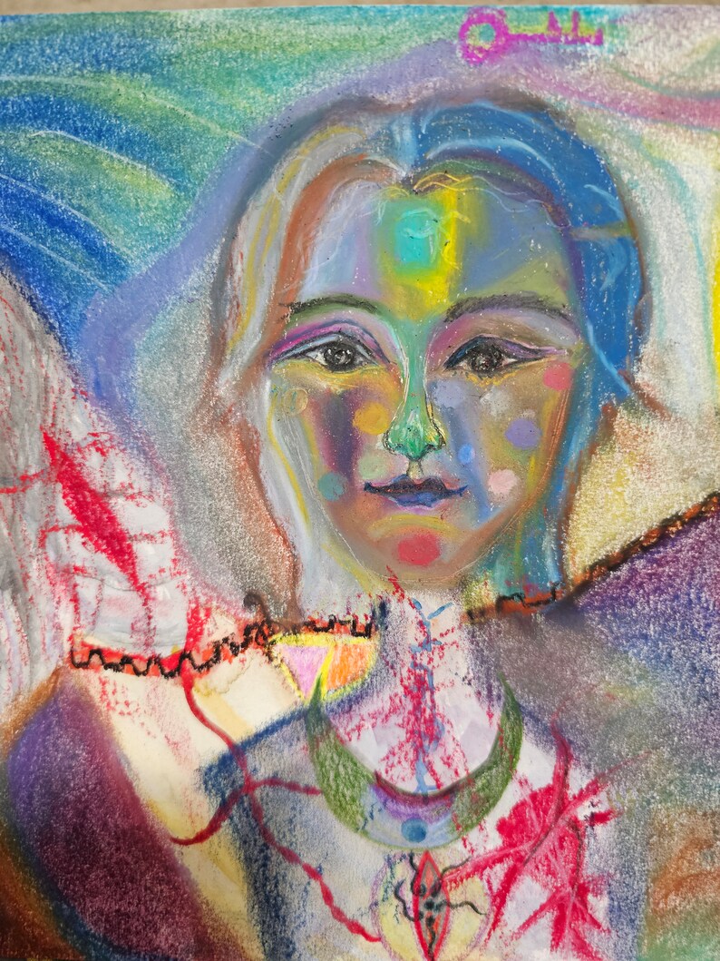 Original Oil Pastel Soft Pastel Watercolor Painting Women's Choices