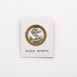 HMS ヴィジラント - イギリス海軍潜水艦 - キャップバッジ ロゴ