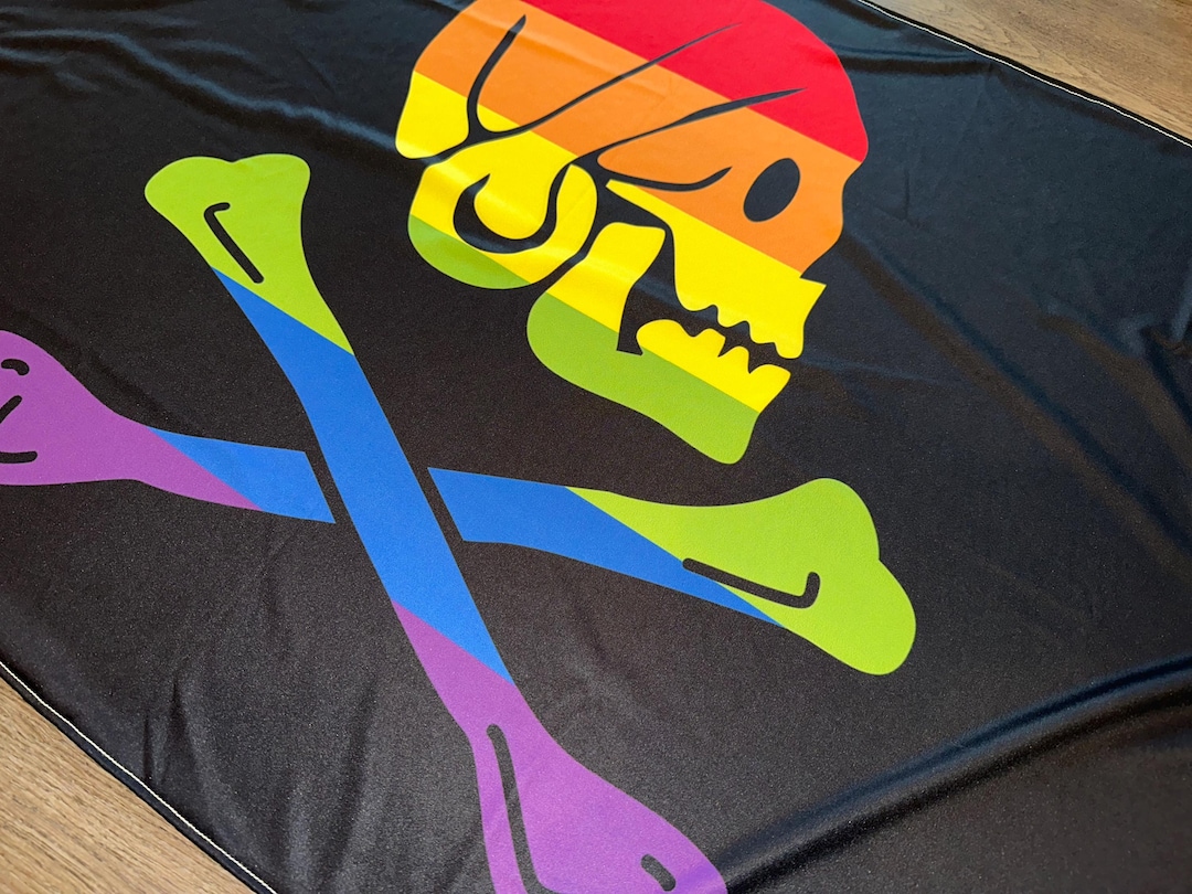 Rainbow Pirate Flag - Etsy