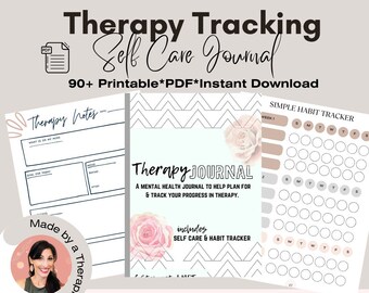 Therapy & Self-Care Journal: Mental Wellness Organizer (PDF)