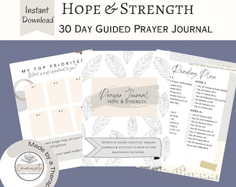 30-Day Prayer Journal for Women: Daily Devotional (PDF Printable)