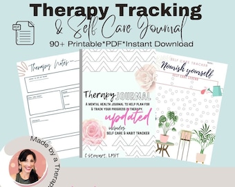Therapy Journal: Self-Care & Progress Tracker (Printable PDF)