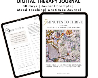 5-Minute Reflection Journal: 30-Day Self-Reflection Prompts (PDF)