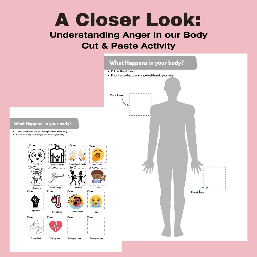 Kids Anger Management Workbook: Coping Skills & Activities (PDF) - Etsy