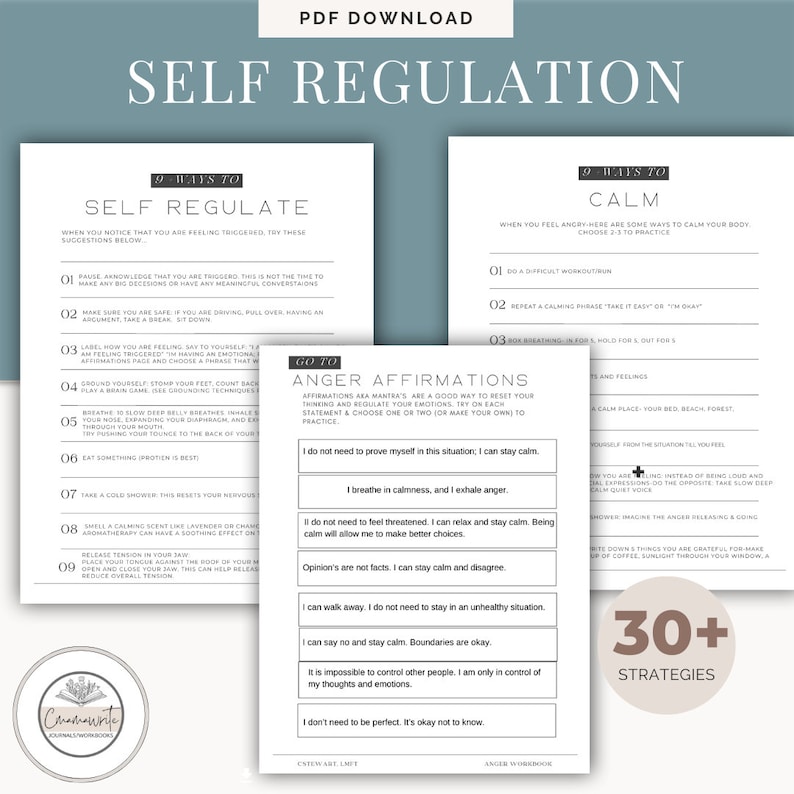 Anger Management Workbook for Adults: CBT Skills & Exercises (PDF ...