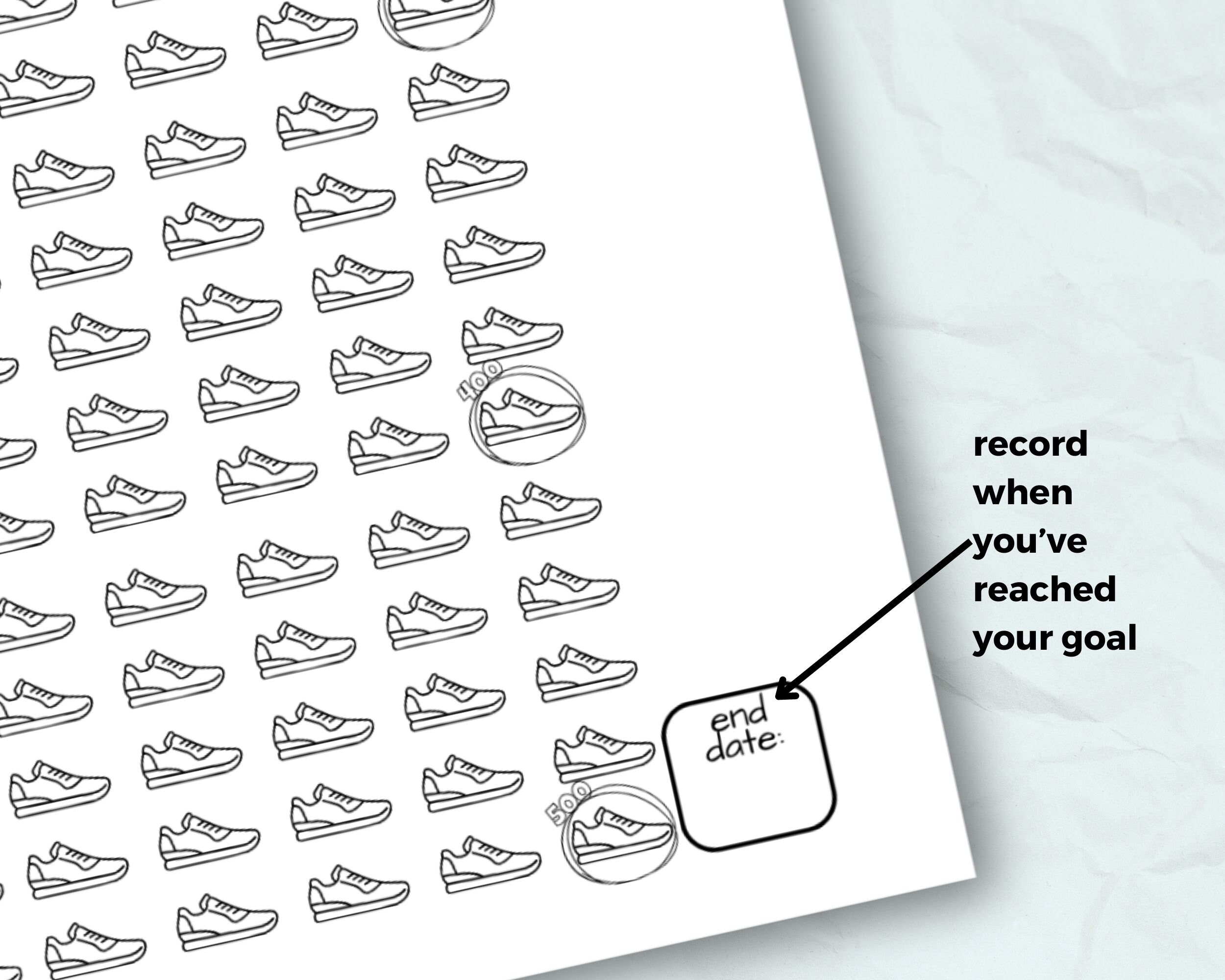 500 Mile Tracker Challenge Tracker, 500 Mile Walking Tracker, Walking ...