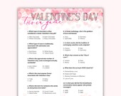 Valentines Day Trivia Game | Valentines Day Party Game | Valentines Trivia Quiz | Classroom Valentines Activity | Valentines Day Activity