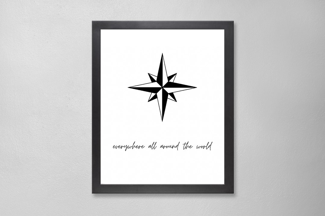 Stray Kids Compass Poster Skz Compass Everywhere All Etsy