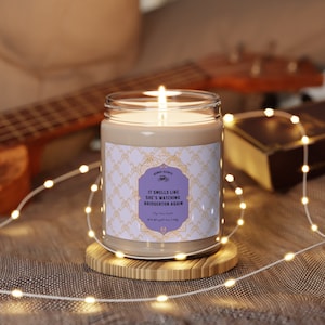 Bridgerton inspired candle, Lady Whistledown,TV show, Spill The Tea, Gift for Her, Rewatching Favorite Show, Scented Soy Candle, 9oz
