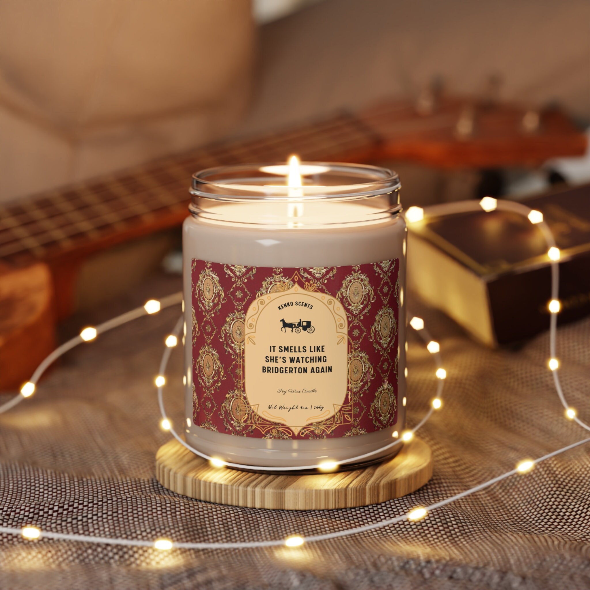 Bridgerton inspired candle, Lady Whistledown,TV show, Gift for Her, Rewatching Favorite Show, Scented Candle, 9oz