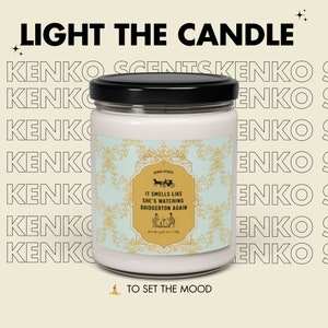 Bridgerton inspired candle, Lady Whistledown,TV show, Gift for Her, Rewatching Favorite Show, Scented Soy Candle, 9oz