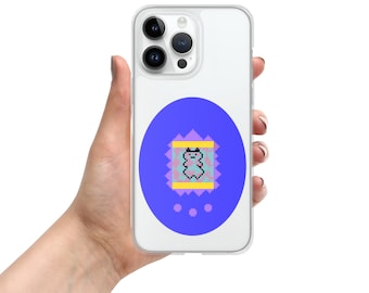 Tamagotchi blue Clear Case for iPhone®