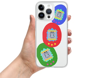 Tamagotchi Stacked Clear Case for iPhone®