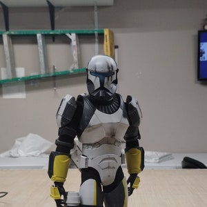 Sixth Scale Republic Commando Scorch Armor Kit Files stl for 3d Printing Delta Squad Clone Trooper