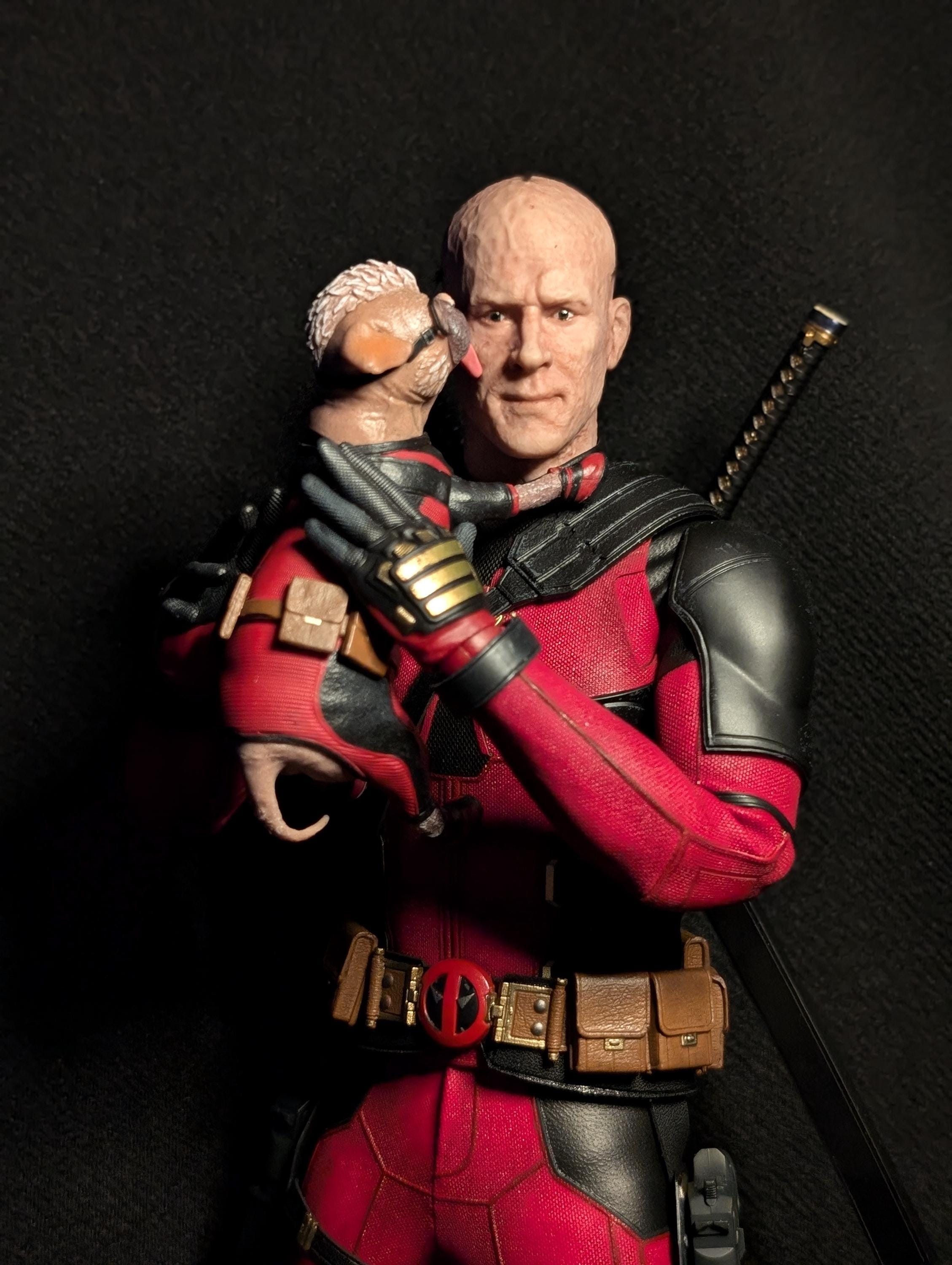 ホットトイズ　デッドプール カスタム品(ヘッド、爪、骨セット) Body Figure Head Sculpt Hands 1/6 Hot Toys Accessories HT