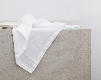100 Pack White Cotton Dinner Napkins: Washable Cloth