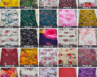 Floral Print Organza Fabric: Sheer Organza for Wedding Decoration