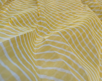 Leheriya Print Organza Fabric: Sheer Polyester, 44" Wide, By The Yard