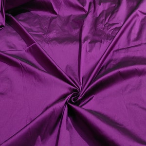 Deep Purple Taffeta Fabric: Polyester Gown Fabric, 54&quot; Wide