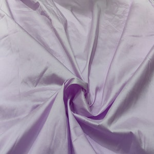 Light Lavender Taffeta Fabric: Polyester Gown Fabric, 54&quot; Wide