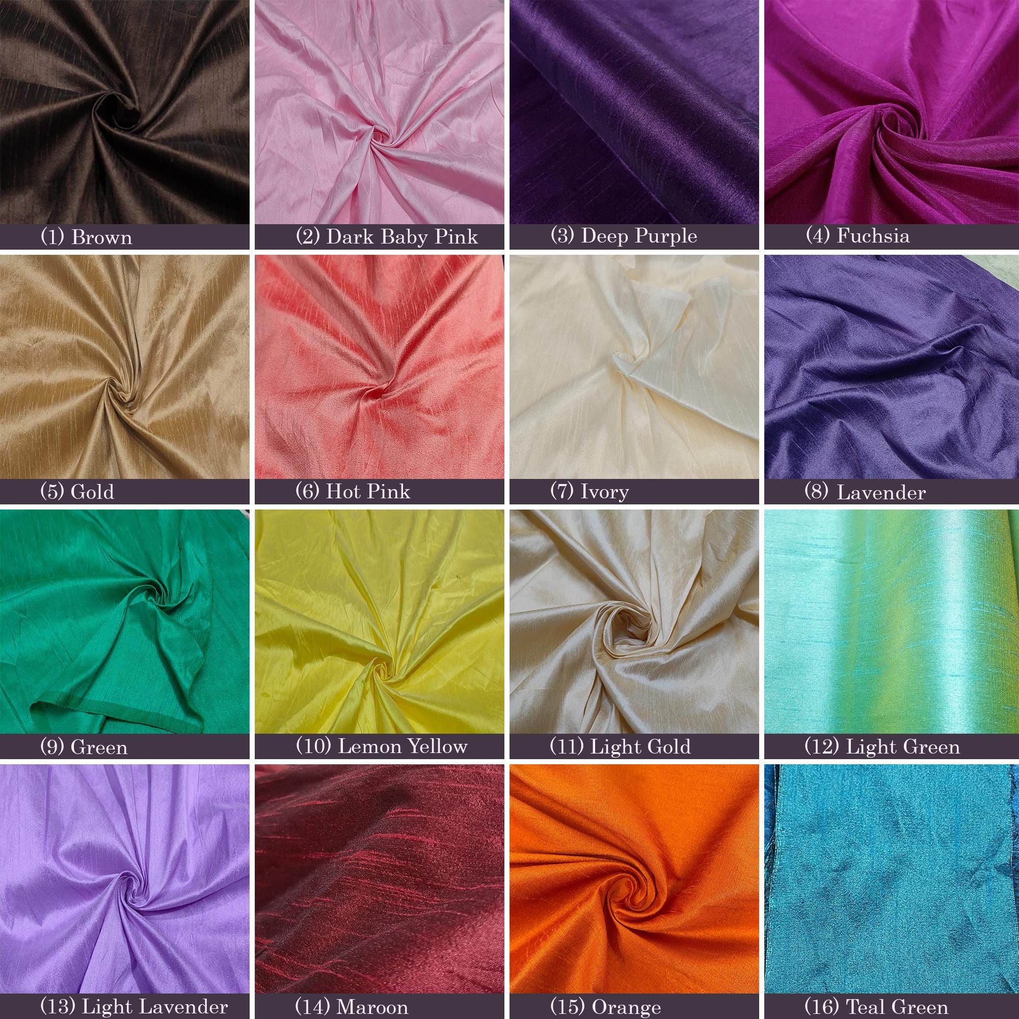 20 Farben Dupionseide Stoff, Faux Dupioniseide Stoff für Brautkleider, Dupionie Kleid Stoff für Kleider durch die Yards