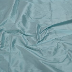 Eisblauer Taft-Gewebe, Eisblauer Taft-Kleidstoff Für Kleider Durch Die Yards, Polyester Eisblauer Taft-Seidenstoff für Brautkleider