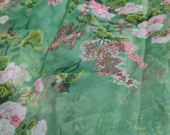 Forest Print Sheer Organza Fabric: Wedding & Party Decoration - 44" Wide